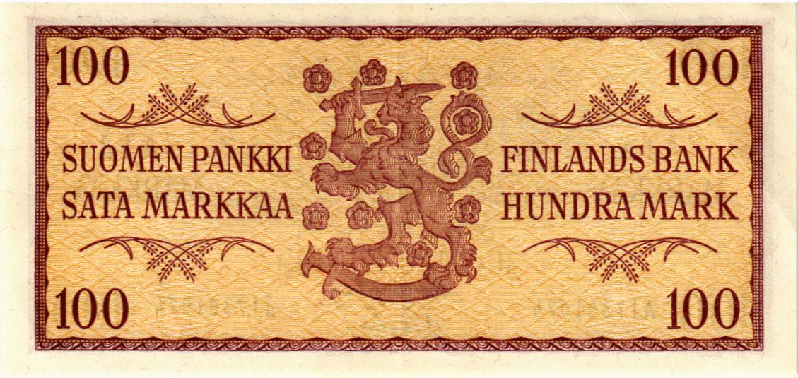 ФИНЛЯНДИЯ 100 МАРОК мини 2