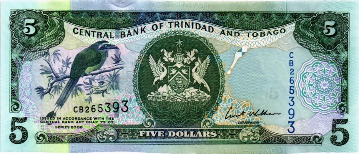 ТРИНИДАД И ТОБАГО 5 ДОЛЛАРОВ