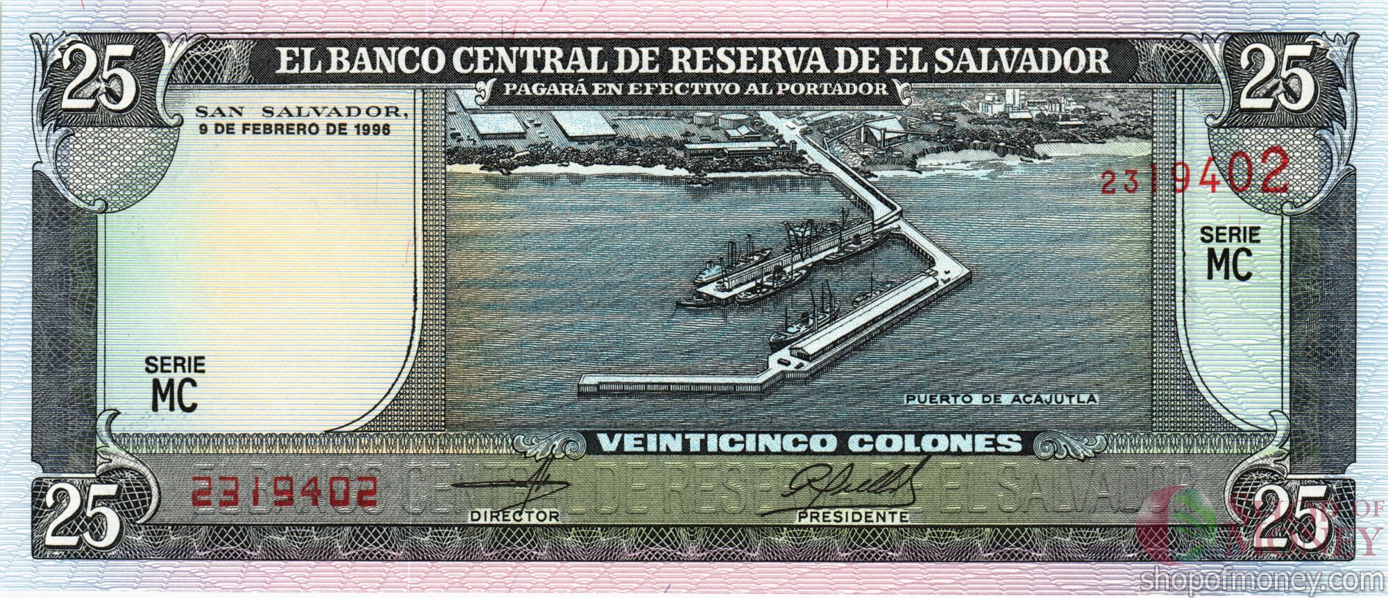 САЛЬВАДОР 25 КОЛОН мини 1
