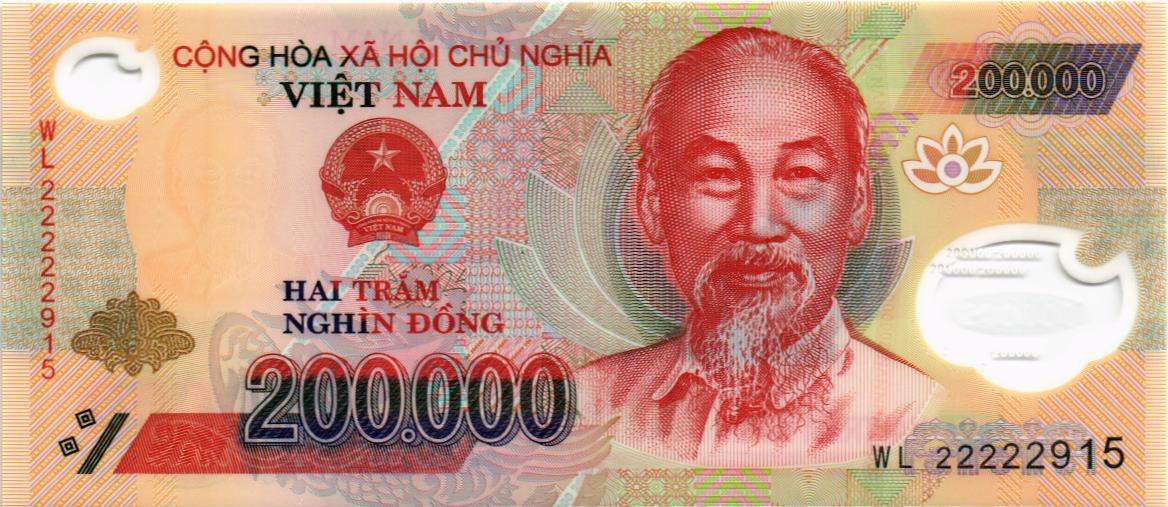 ВЬЕТНАМ 200000 ДОНГ мини 1