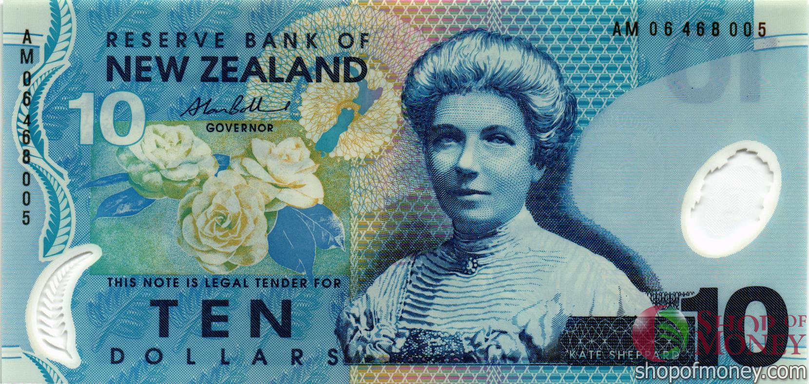 НОВАЯ ЗЕЛАНДИЯ 10 ДОЛЛАРОВ мини 1