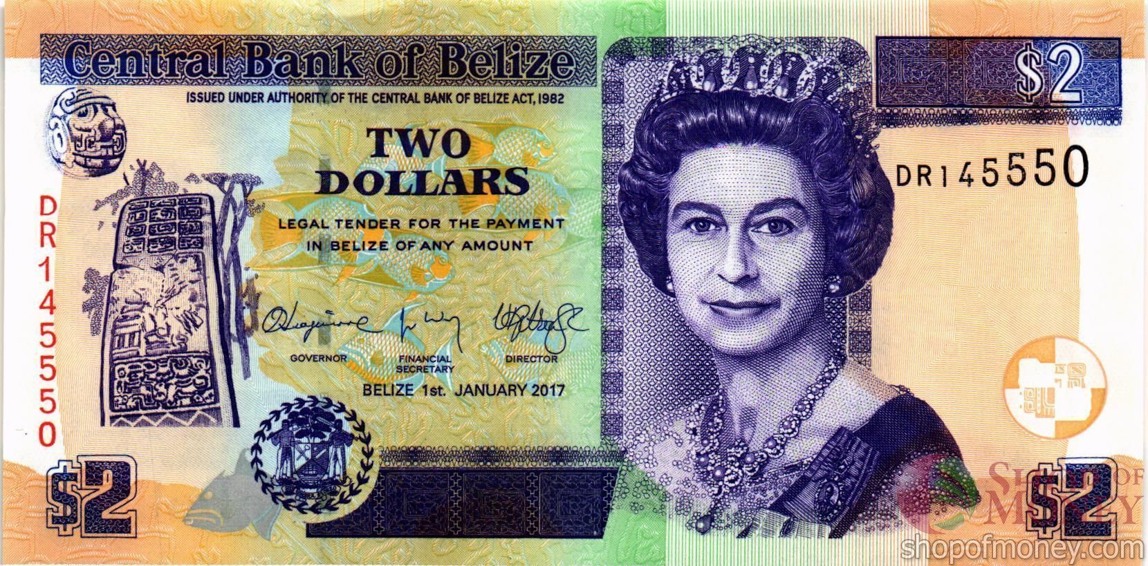 БЕЛИЗ 2 ДОЛЛАРА