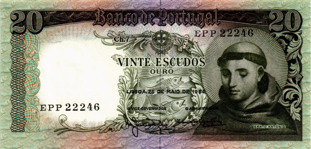 ПОРТУГАЛИЯ 20 ЭСКУДО