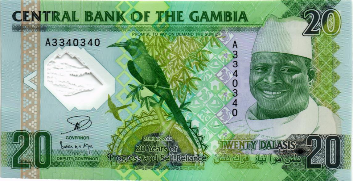 ГАМБИЯ 20 ДАЛАСИ
