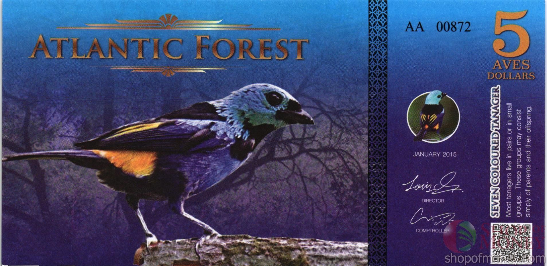 АТЛАНТИЧЕСКИЙ ЛЕС 5 ДОЛЛАРОВ мини 1