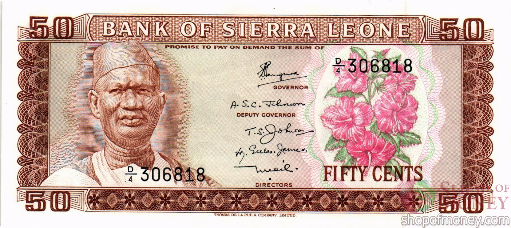 СЬЕРРА-ЛЕОНЕ 50 ЦЕНТОВ мини 1