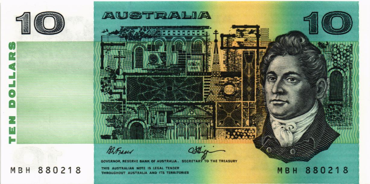 АВСТРАЛИЯ 10 ДОЛЛАРОВ мини 1
