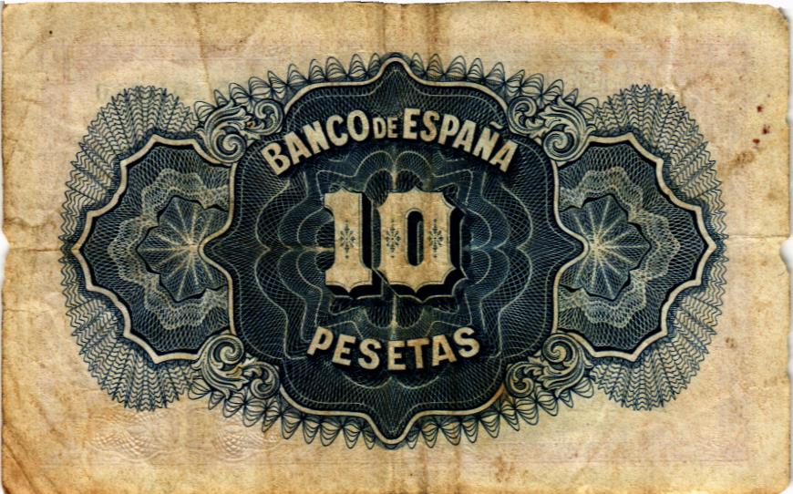 ИСПАНИЯ 10 ПЕСЕТ мини 2