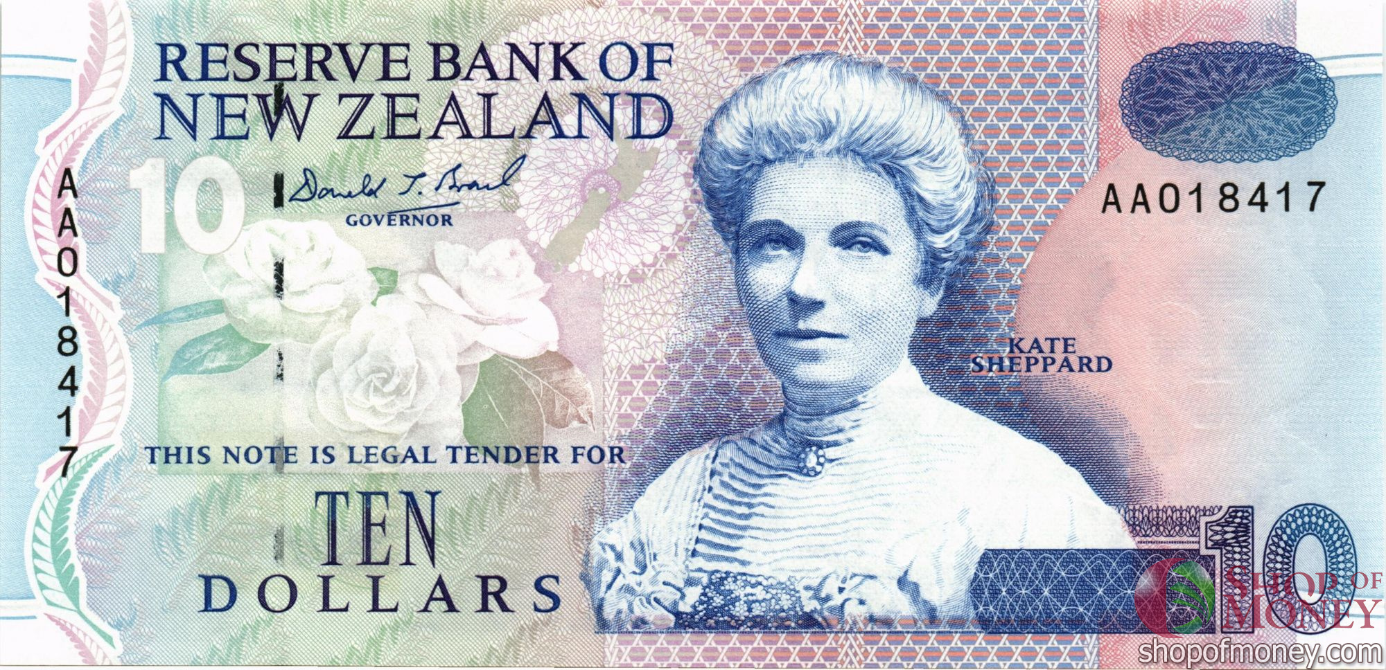 НОВАЯ ЗЕЛАНДИЯ 10 ДОЛЛАРОВ