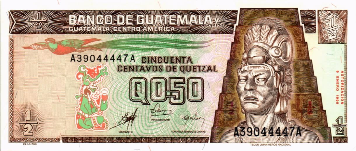 ГВАТЕМАЛА 1/2 КЕТСАЛЬ