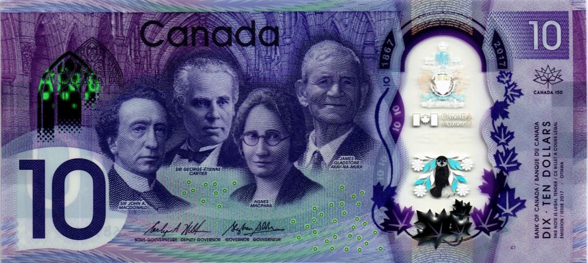 КАНАДА 10 ДОЛЛАРОВ