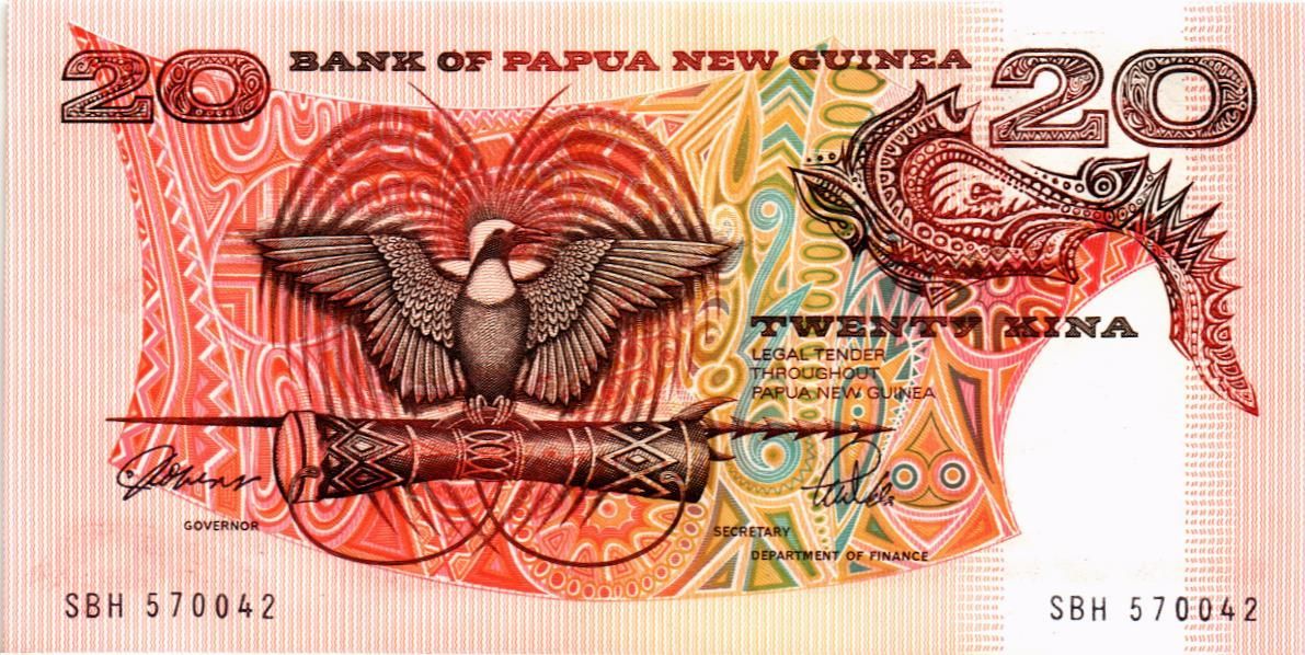 ПАПУА-НОВАЯ ГВИНЕЯ 20 КИНА