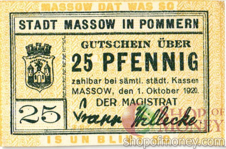 ГЕРМАНИЯ 25 ПФЕННИГОВ (НОТГЕЛЬД) мини 1