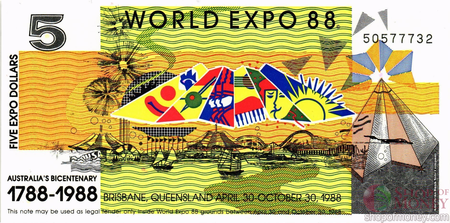 АВСТРАЛИЯ 5 ЭКСПО ДОЛЛАРА мини 1
