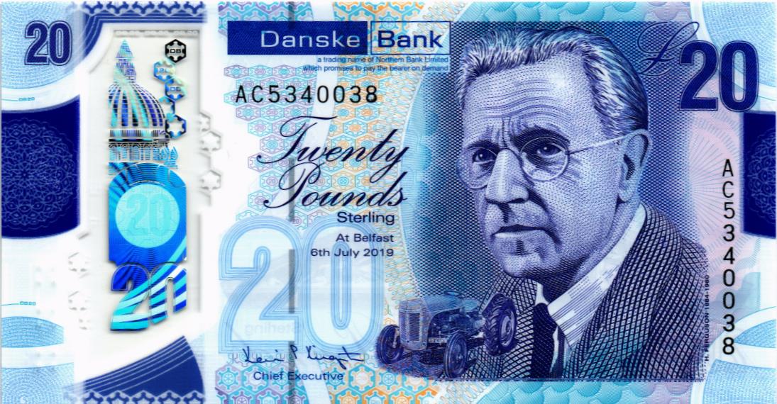 СЕВЕРНАЯ ИРЛАНДИЯ 20 ФУНТОВ (DANSKE BANK)