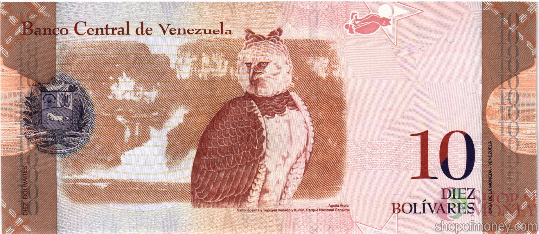 ВЕНЕСУЭЛА 10 БОЛИВАР #X50152222 мини 2