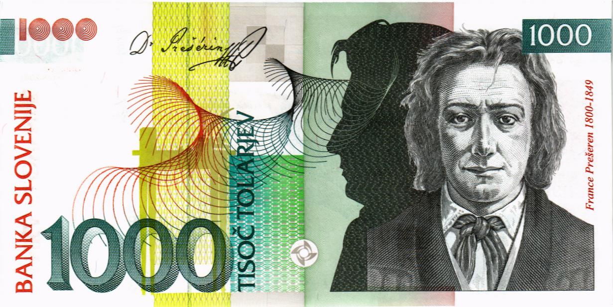 СЛОВЕНИЯ 1000 ТОЛАРОВ мини 1
