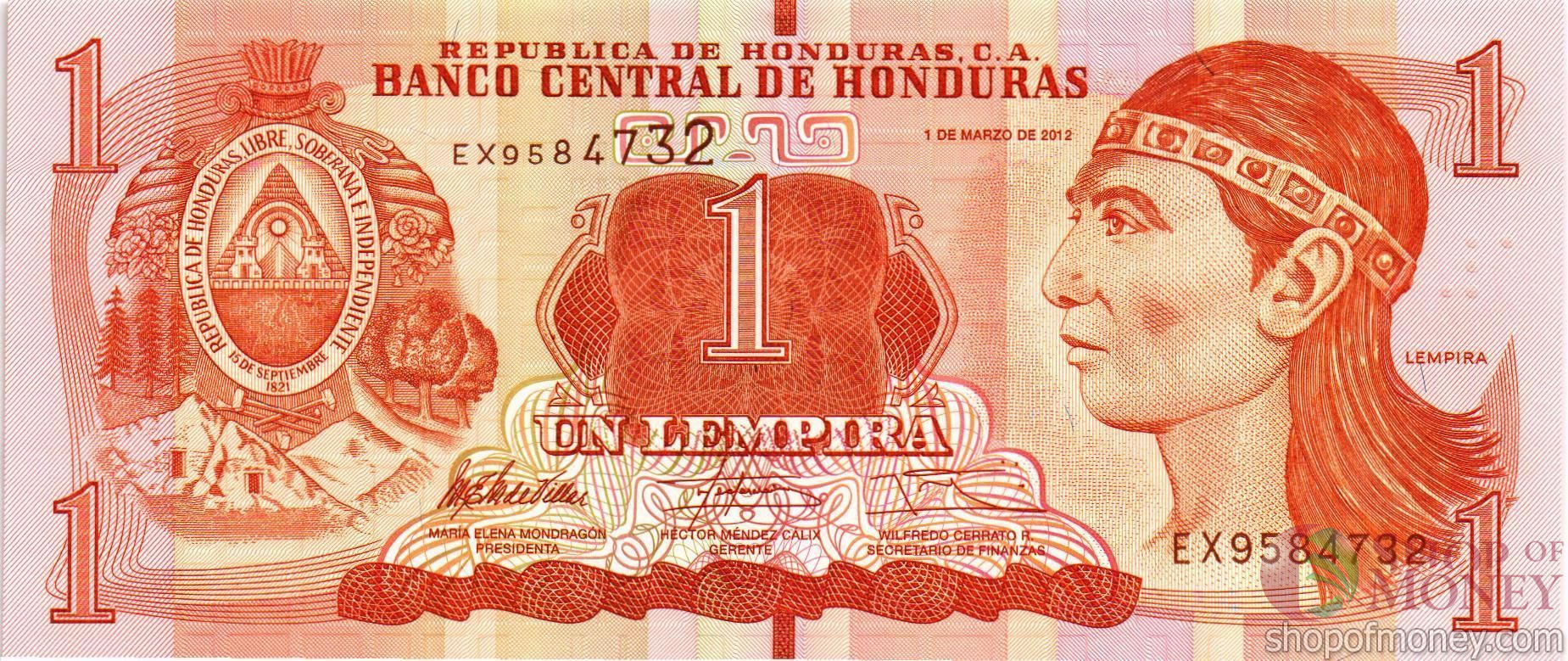 ГОНДУРАС 1 ЛЕМПИРА мини 1