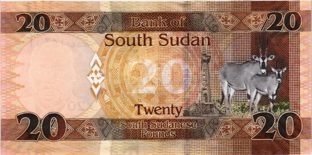 ЮЖНЫЙ СУДАН 20 ФУНТОВ мини 2