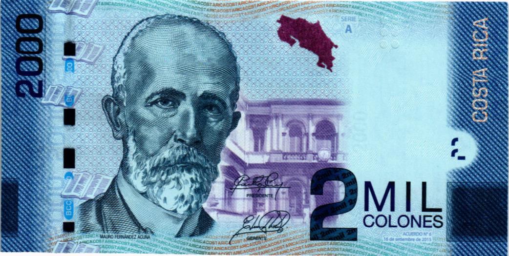 КОСТА-РИКА 2000 КОЛОН мини 1