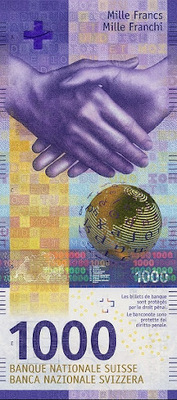 красивые банкноты Швейцарии