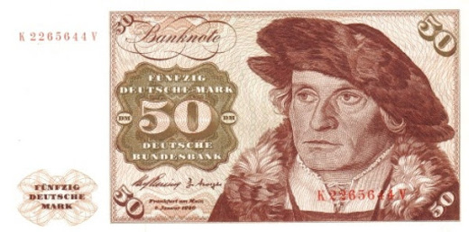 кто изображен на 50 дойчмарк