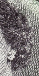 на дензнаке канадцы разглядели в кудрях королевы чудовище 