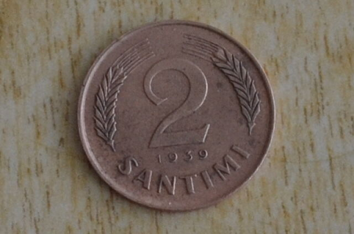 2 сантима 1939 года