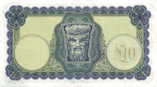 реверс десяти фунтов Ирландия 