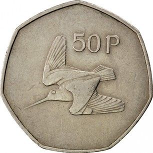 какой формы чеканки в Ирландии