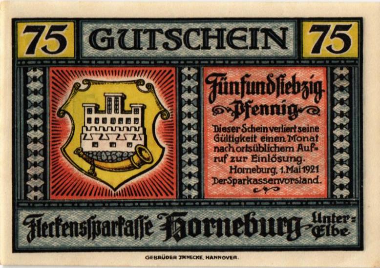 ГЕРМАНИЯ 75 ПФЕННИГОВ (НОТГЕЛЬД) 1