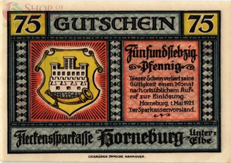 ГЕРМАНИЯ 75 ПФЕННИГОВ (НОТГЕЛЬД) 1