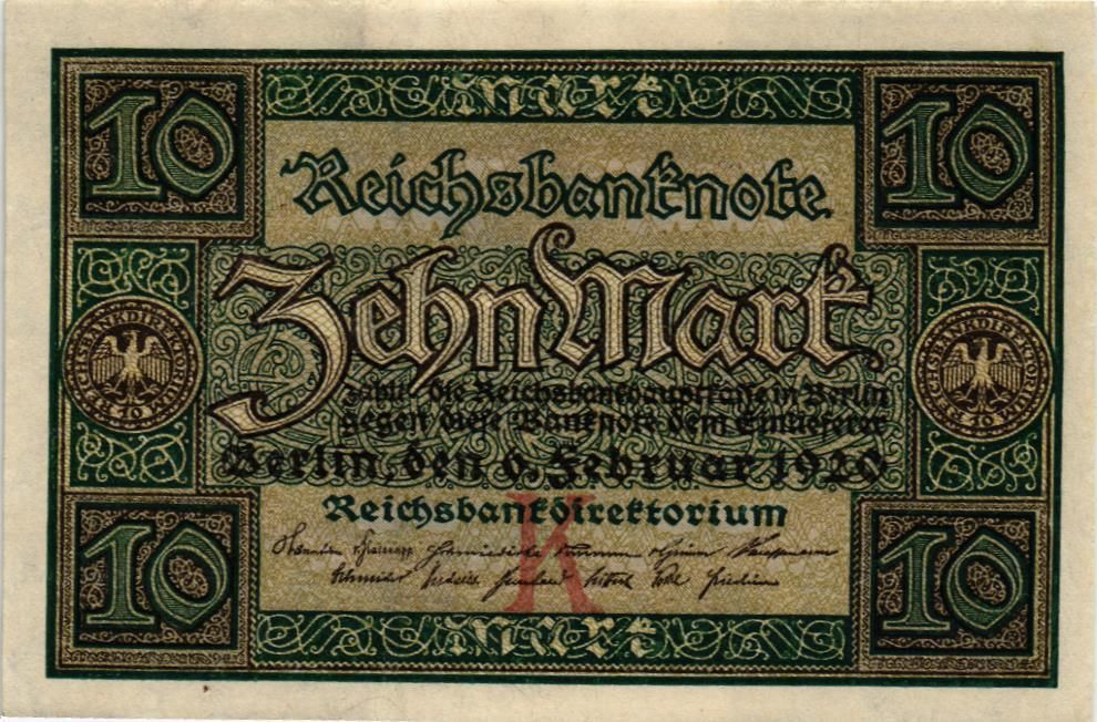 ГЕРМАНИЯ 10 МАРОК 1