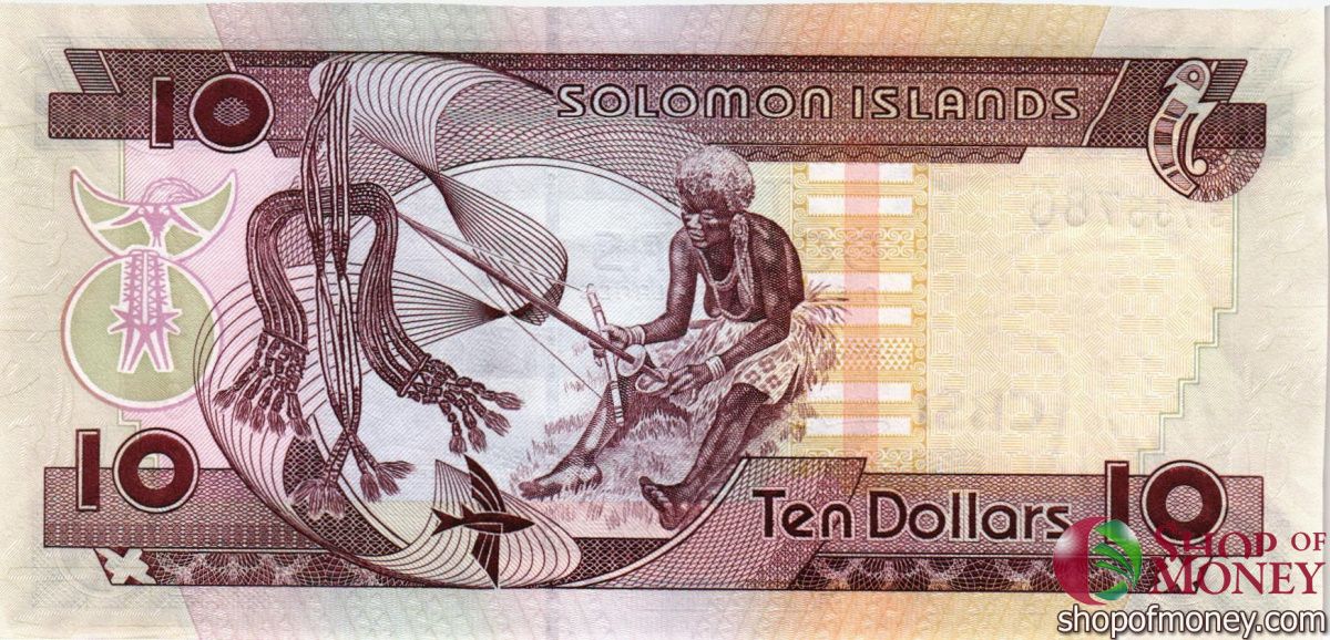 СОЛОМОНОВЫ ОСТРОВА 10 ДОЛЛАРОВ -C/5- СЕРИЯ 2