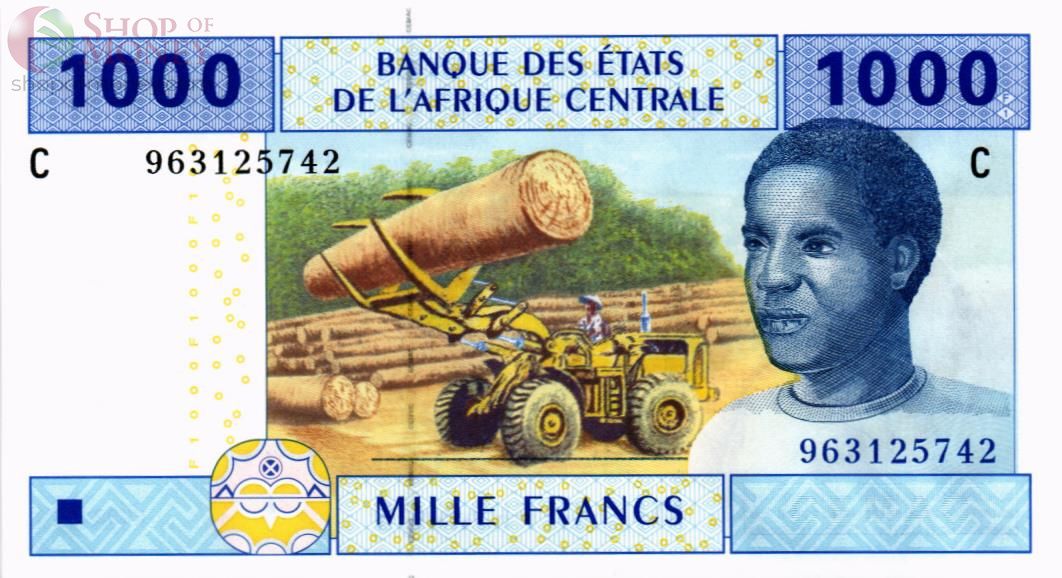CAS - ЧАД 1000 ФРАНКОВ (C) 1