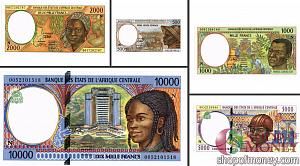 ГОСУДАРСТВА ЦЕНТРАЛЬНОЙ АФРИКИ (ЭКВАТОРИАЛЬНАЯ ГВИНЕЯ) 500-1000-2000-5000-10000 ФРАНКОВ 1
