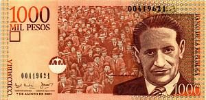 КОЛУМБИЯ 1000 ПЕСО (07.08.2001) 1