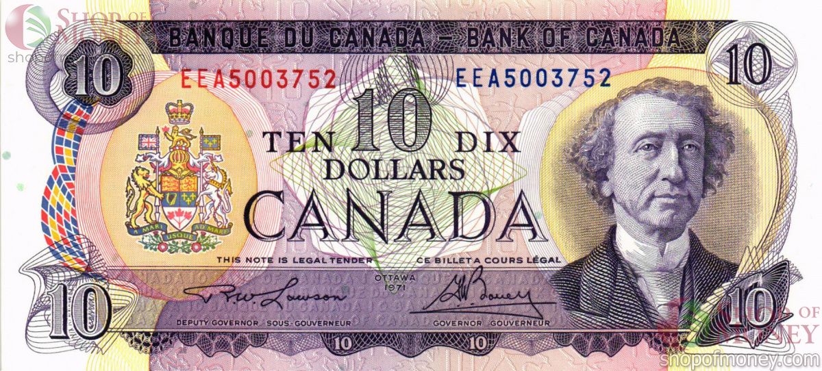 КАНАДА 10 ДОЛЛАРОВ 1