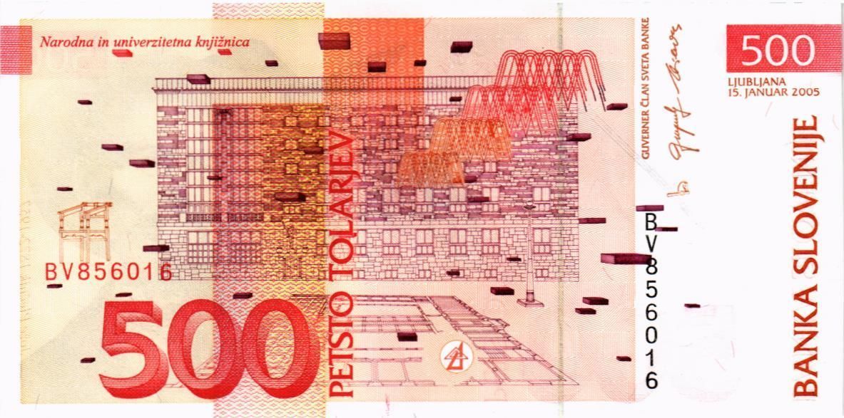 СЛОВЕНИЯ 500 ТОЛАРОВ 2