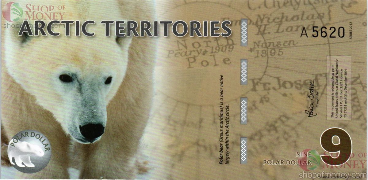 АРКТИЧЕСКИЕ ТЕРРИТОРИИ 9 ДОЛЛАРОВ 1