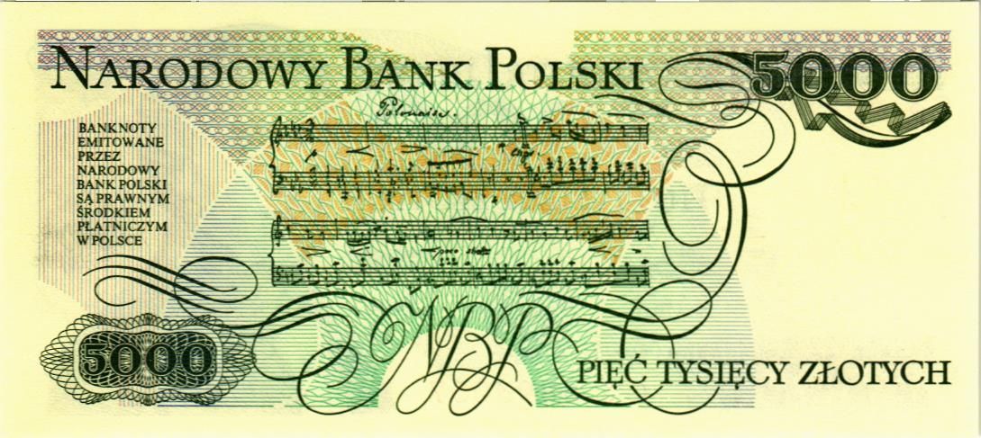 ПОЛЬША 5000 ЗЛОТЫХ 2