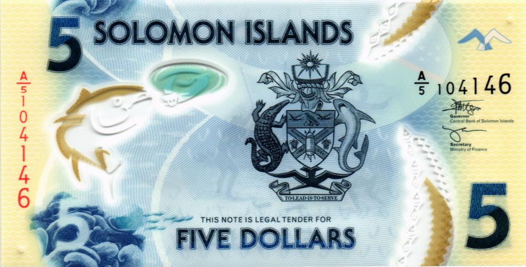 СОЛОМОНОВЫ ОСТРОВА 5 ДОЛЛАРОВ 1
