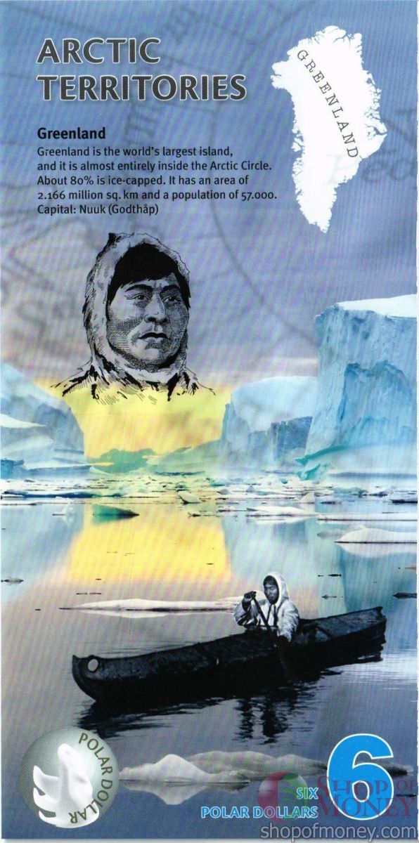 АРКТИЧЕСКИЕ ТЕРРИТОРИИ 6 ДОЛЛАРОВ 2