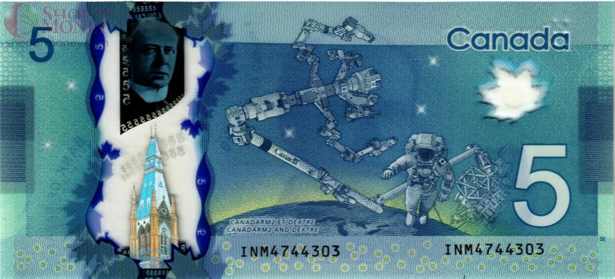 КАНАДА 5 ДОЛЛАРОВ 2