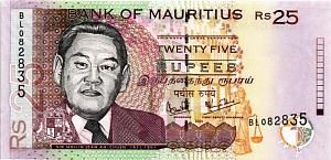 МАВРИКИЙ 25 РУПИЙ 1