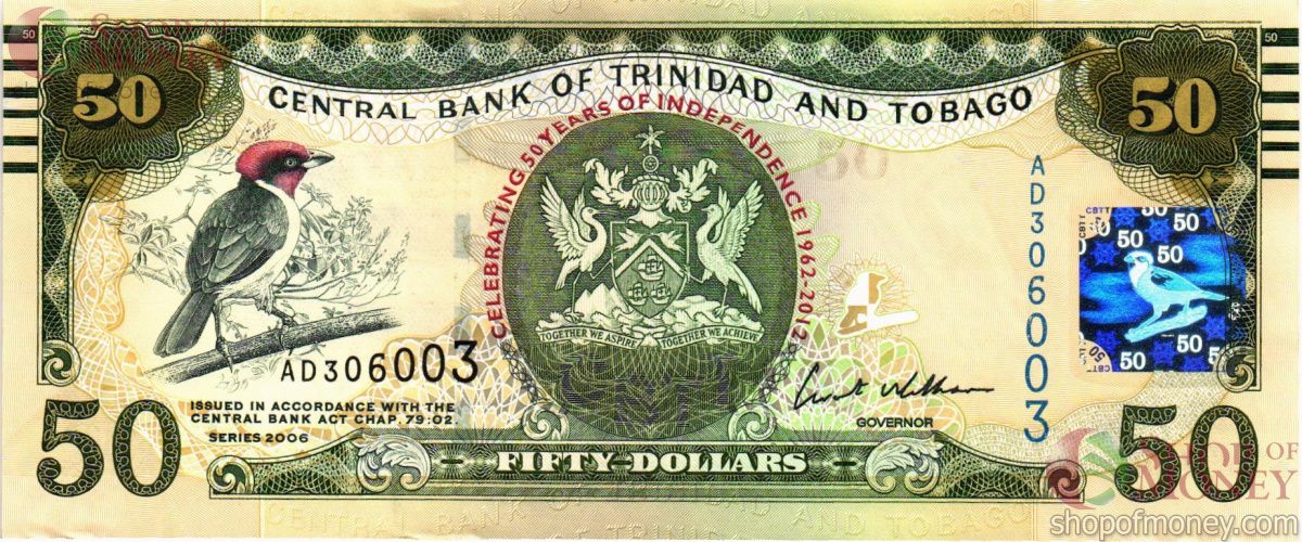 ТРИНИДАД И ТОБАГО 50 ДОЛЛАРОВ 1