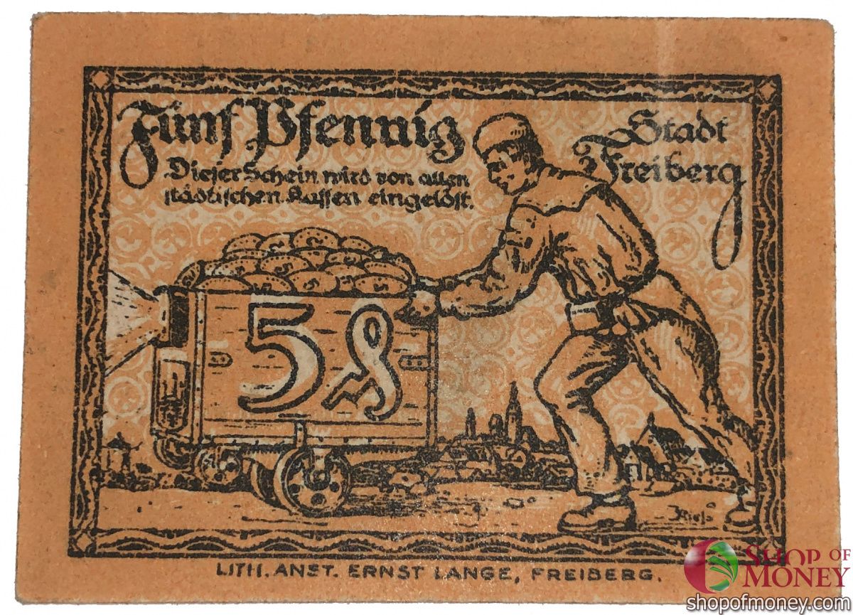 ГЕРМАНИЯ 5 ПФЕННИГОВ (НОТГЕЛЬД) 2