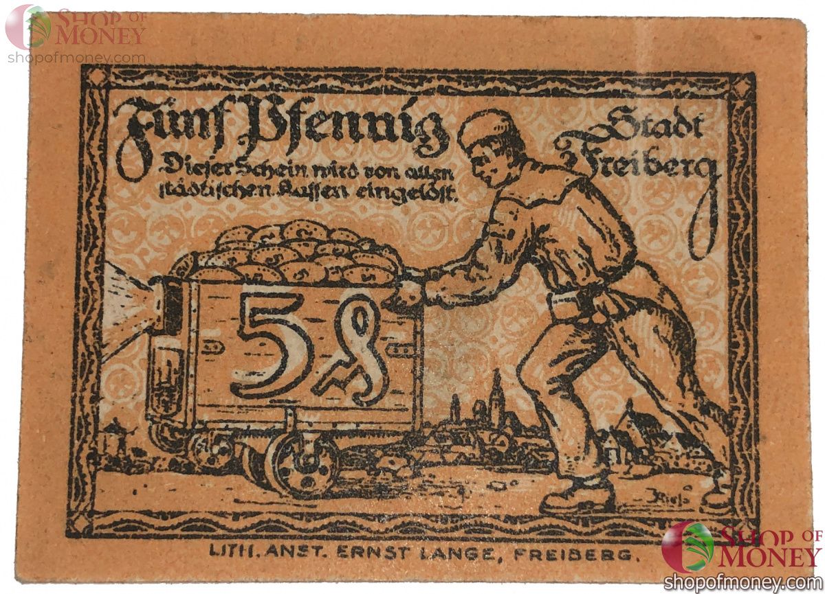 ГЕРМАНИЯ 5 ПФЕННИГОВ (НОТГЕЛЬД) 2