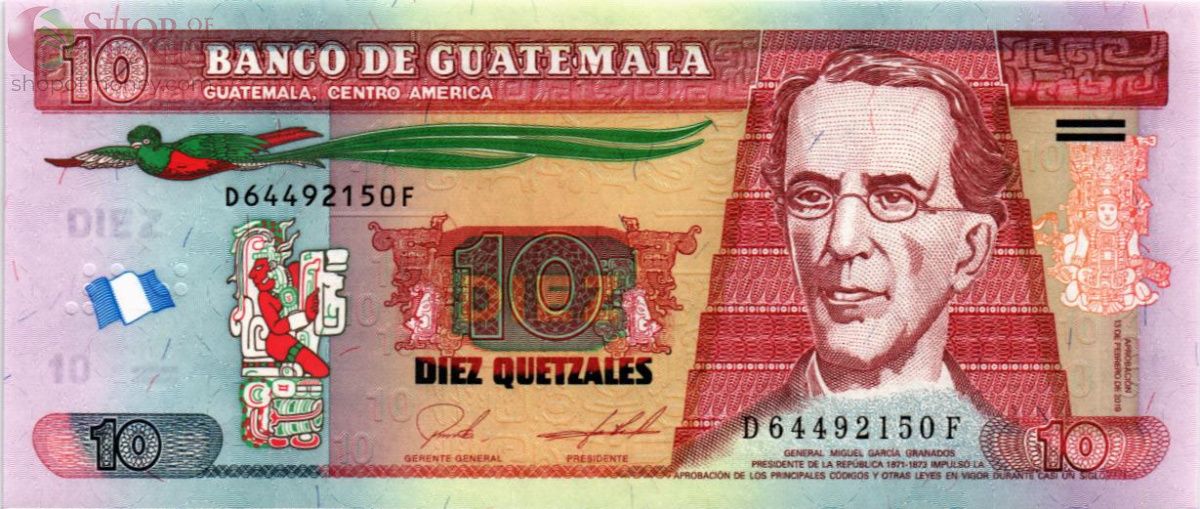 ГВАТЕМАЛА 10 КЕТСАЛЬ 1