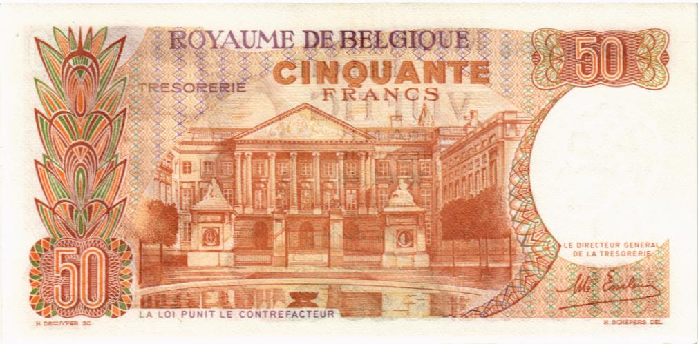 БЕЛЬГИЯ 50 ФРАНКОВ 2